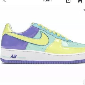 Nike Air Force 1 Easter Egg Special Ed Sneakers Size 9 Rare